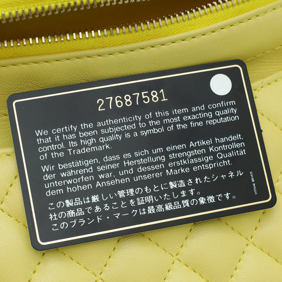 Chanel Yellow Bi Classic Waist Bag