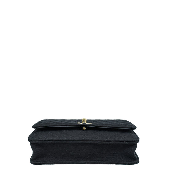 GREY WOOL FABRIC WITH GOLD-TONE METAL CLASSIC SHOULDER BAG, CHANEL, A  Collection of a Lifetime: Chanel Online, Jewellery