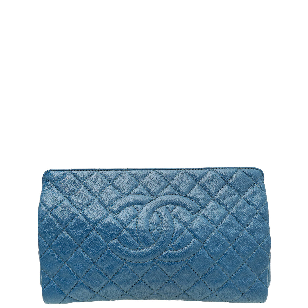 Chanel Dark Blue CC Timeless Frame Clutch-Chanel-THE CLOSET