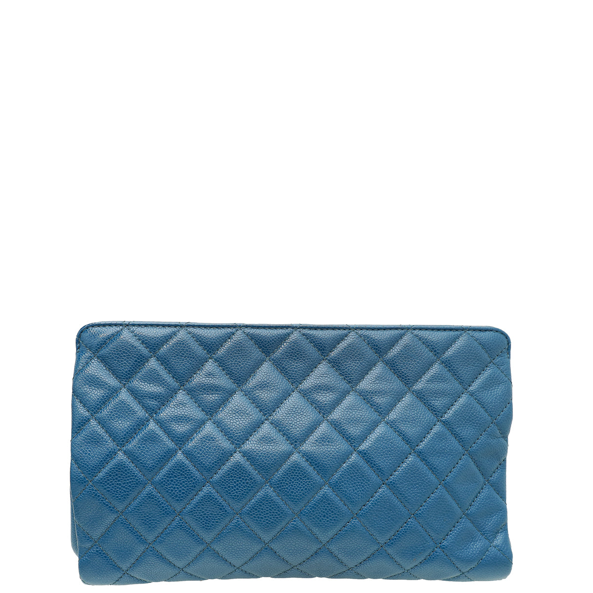 Chanel Dark Blue CC Timeless Frame Clutch-Chanel-THE CLOSET