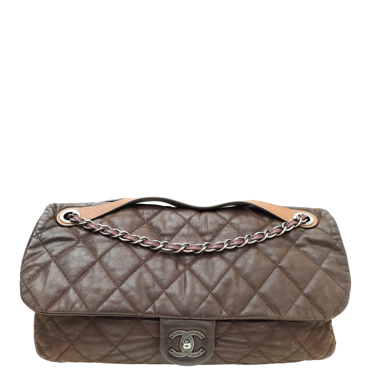 Chanel Dark Brown CC "In the Mix" Flap Large Bag