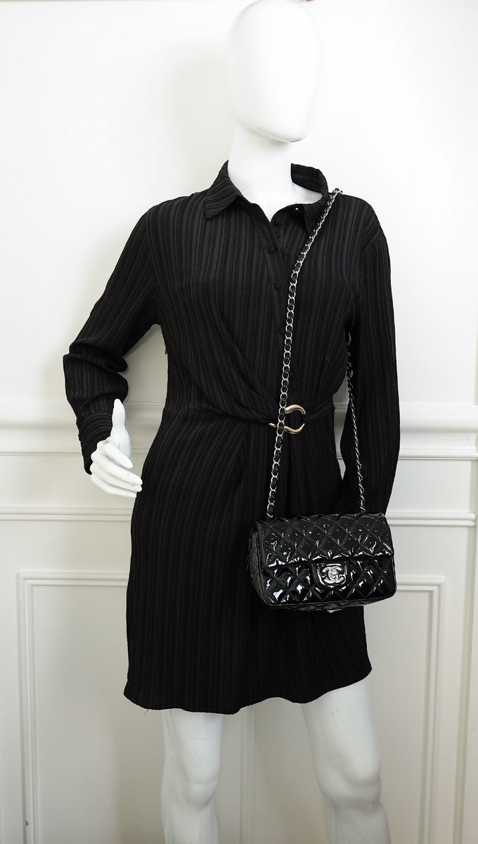 Chanel Black Classic Mini Rectangular Flap Bag