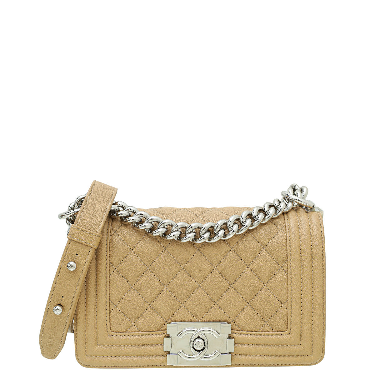 Chanel Beige Le Boy Small Flap Bag-Chanel-THE CLOSET