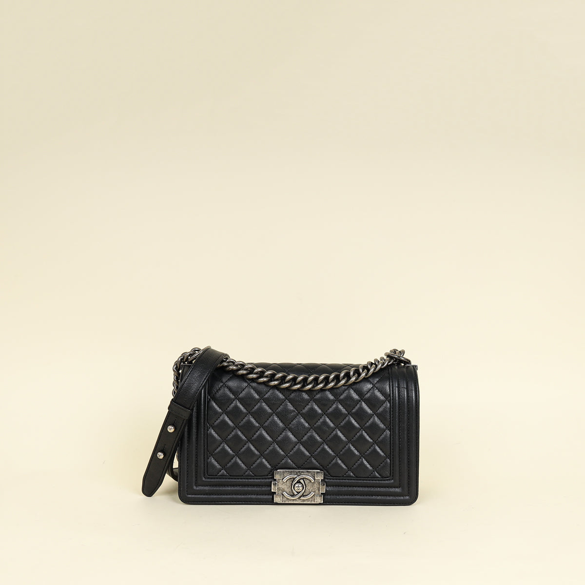 Chanel Black Le Boy Medium Flap Bag-Chanel-THE CLOSET