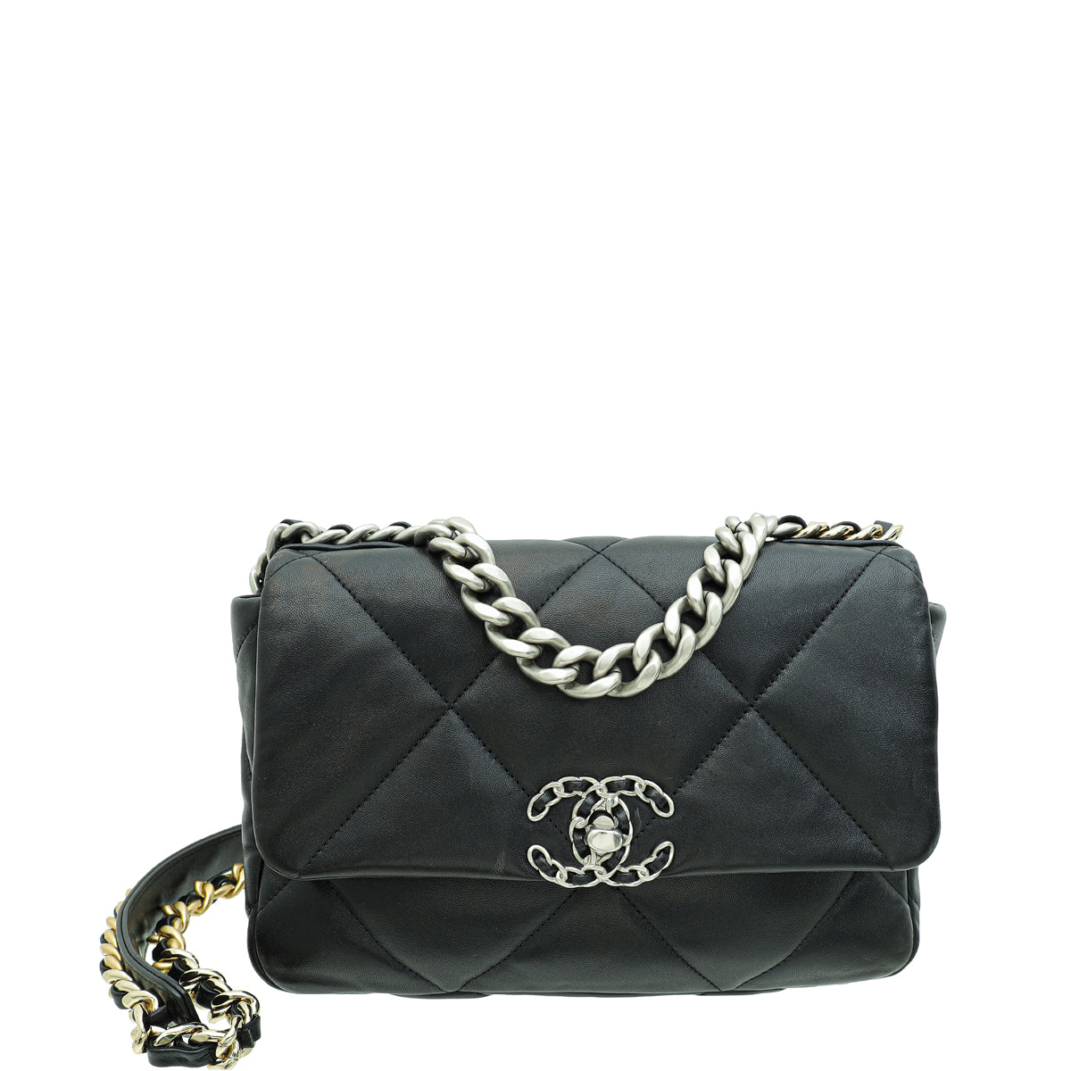 Chanel 19 black small sale