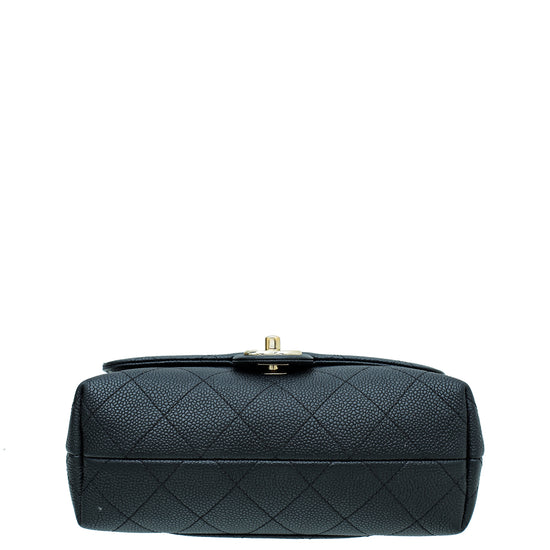 Chanel Black CC Chain Handle Small Flap Bag