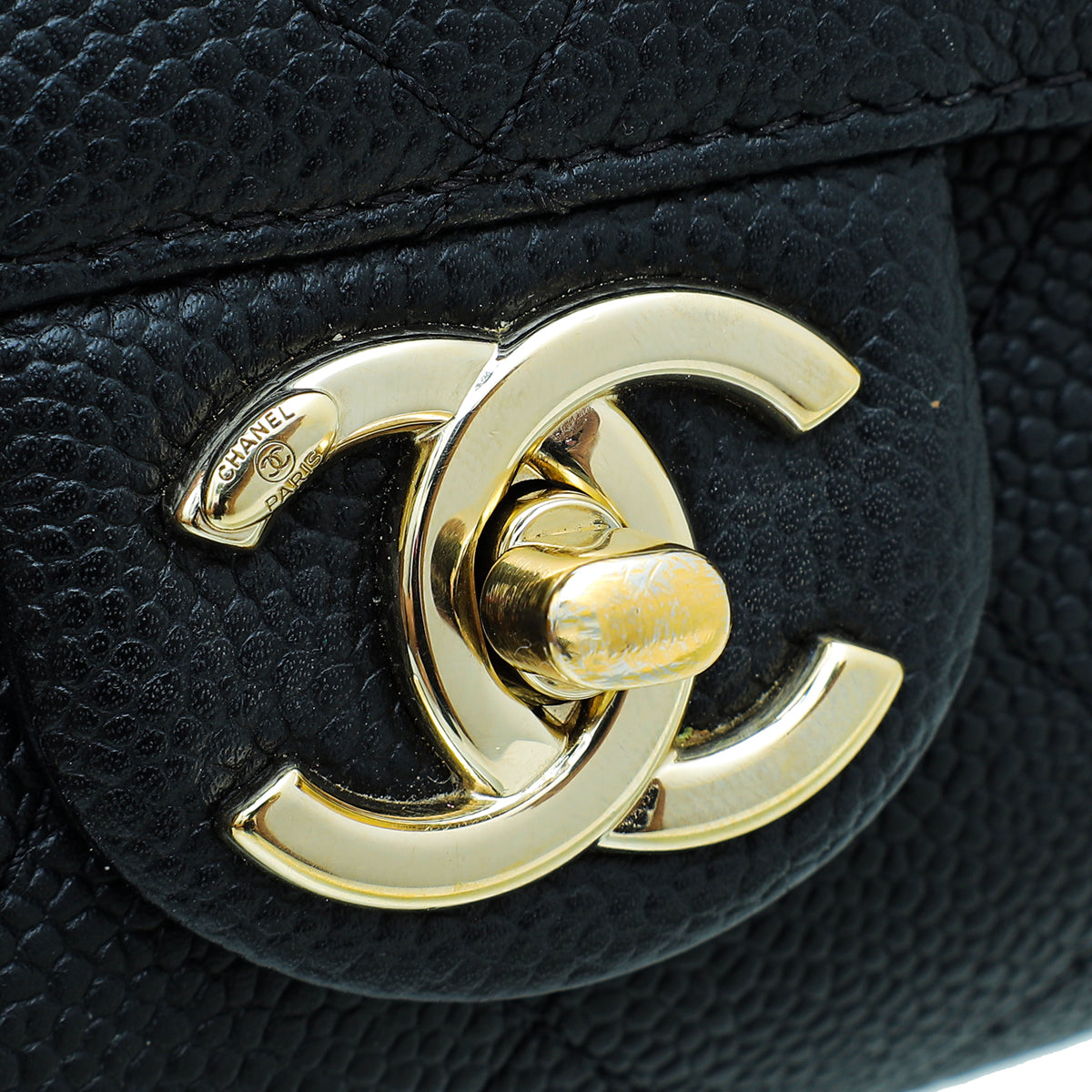 Chanel Black CC Chain Handle Small Flap Bag