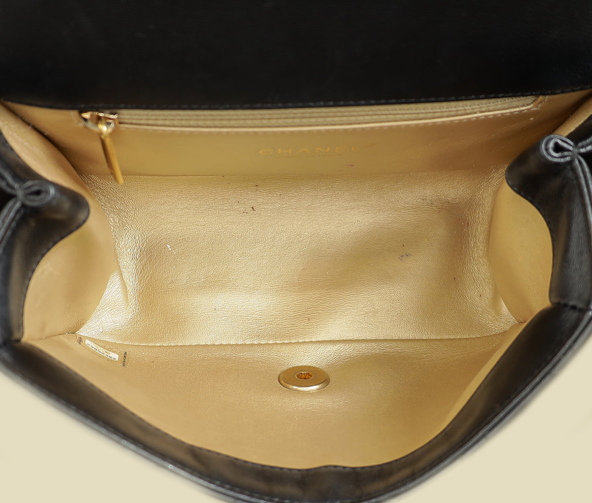 Chanel Black CC La Parisienne Top Handle Flap Bag