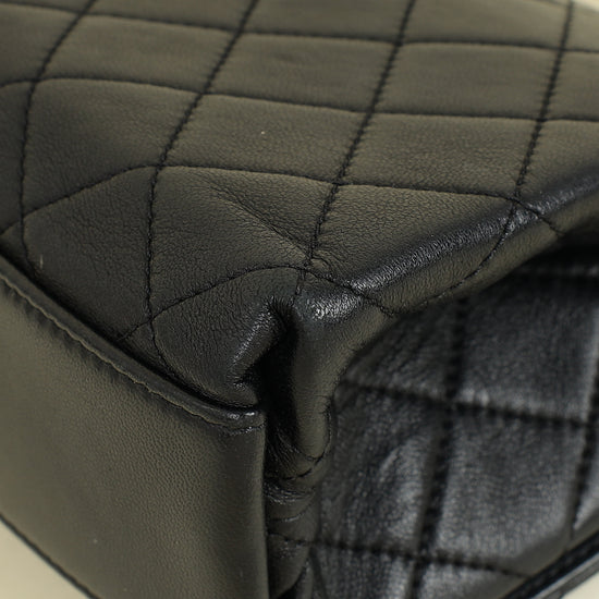 Chanel Black CC La Parisienne Top Handle Flap Bag