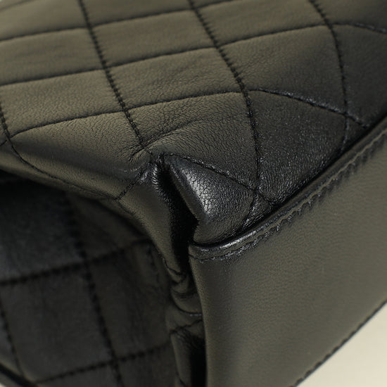Chanel Black CC La Parisienne Top Handle Flap Bag