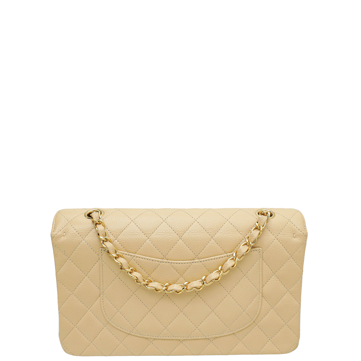 Chanel Beige CC Classic Double Flap Medium Bag-Chanel-THE CLOSET
