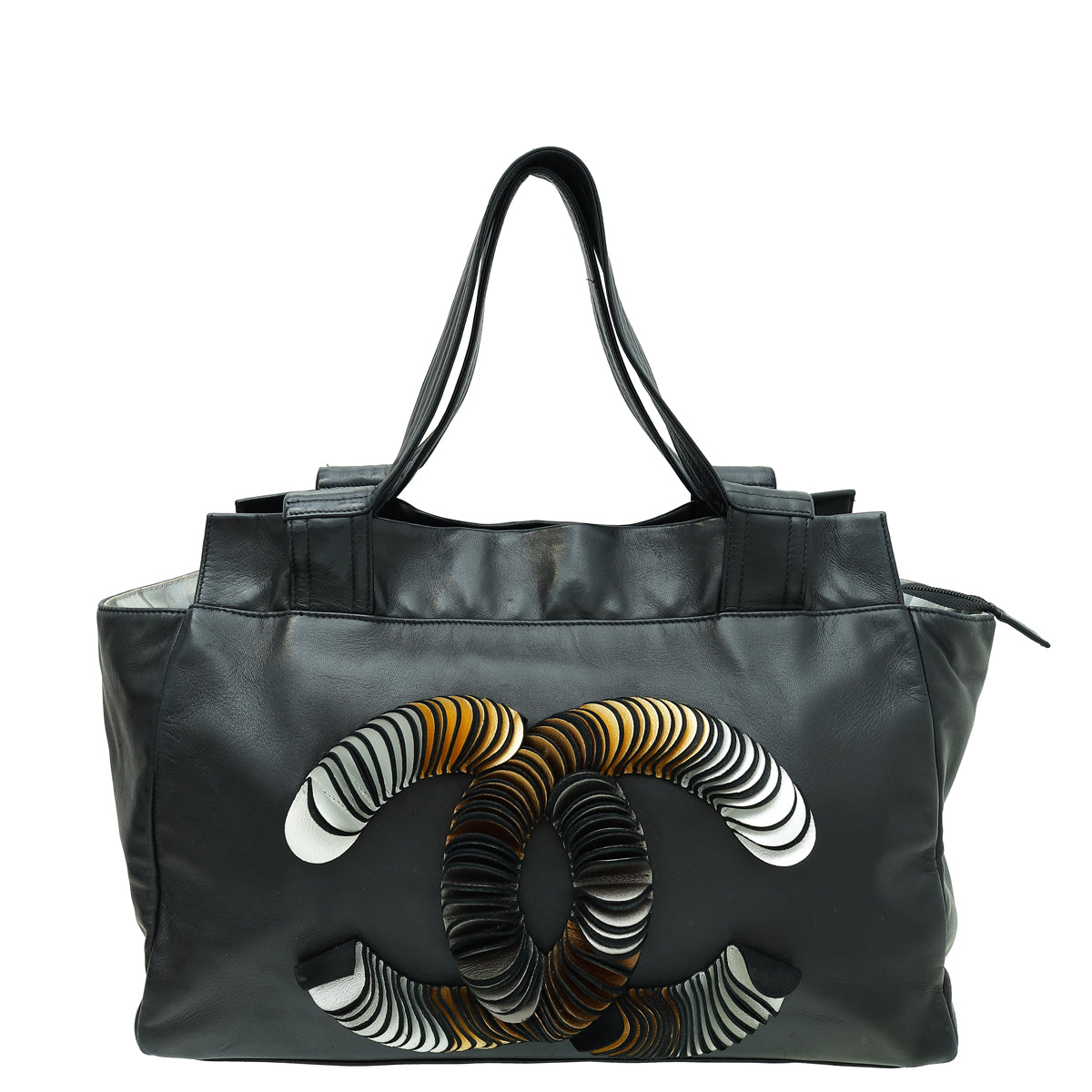 Chanel Black CC Disc Tote Bag-Chanel-THE CLOSET