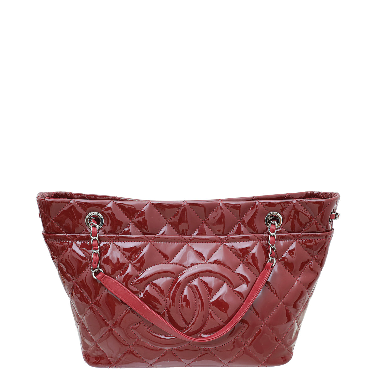 Chanel Red Quilted Timeless CC Tote Bag-Chanel-THE CLOSET