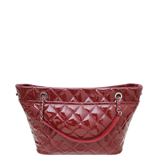 Chanel Red Quilted Timeless CC Tote Bag