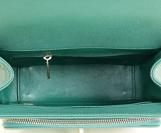 Chanel Dark Green CC Business Affinity Small Flap Bag