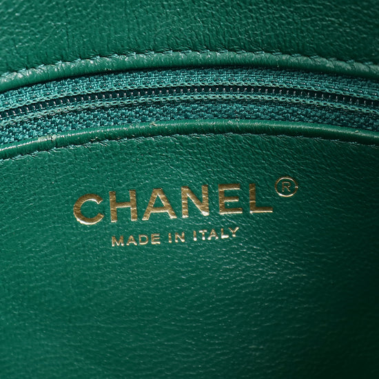 Chanel Dark Green CC Business Affinity Small Flap Bag