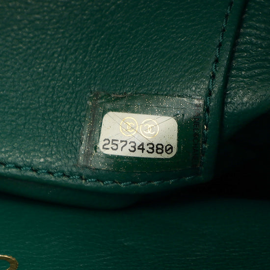 Chanel Dark Green CC Business Affinity Small Flap Bag