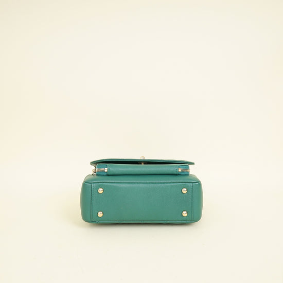 Chanel Dark Green CC Business Affinity Small Flap Bag