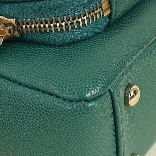 Chanel Dark Green CC Business Affinity Small Flap Bag