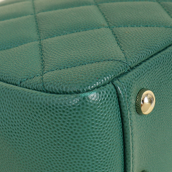 Chanel Dark Green CC Business Affinity Small Flap Bag