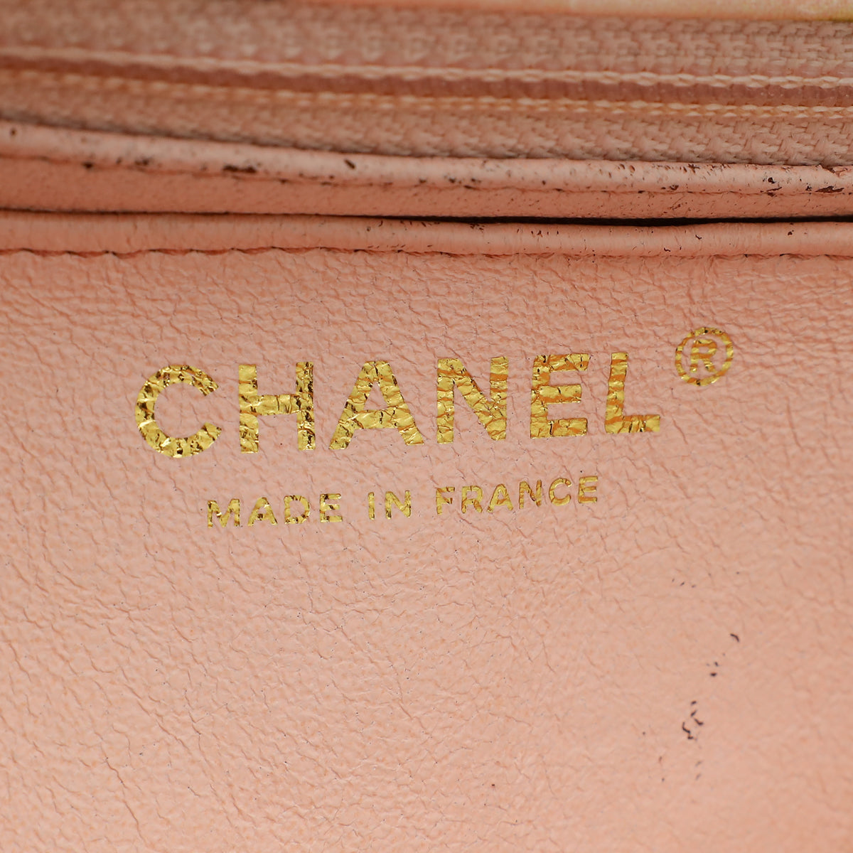 Chanel Peach CC Paris Cuba Cigar Print Mini Rectangular Flap Bag