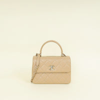 Chanel Beige CC Trendy Top Handle Bag