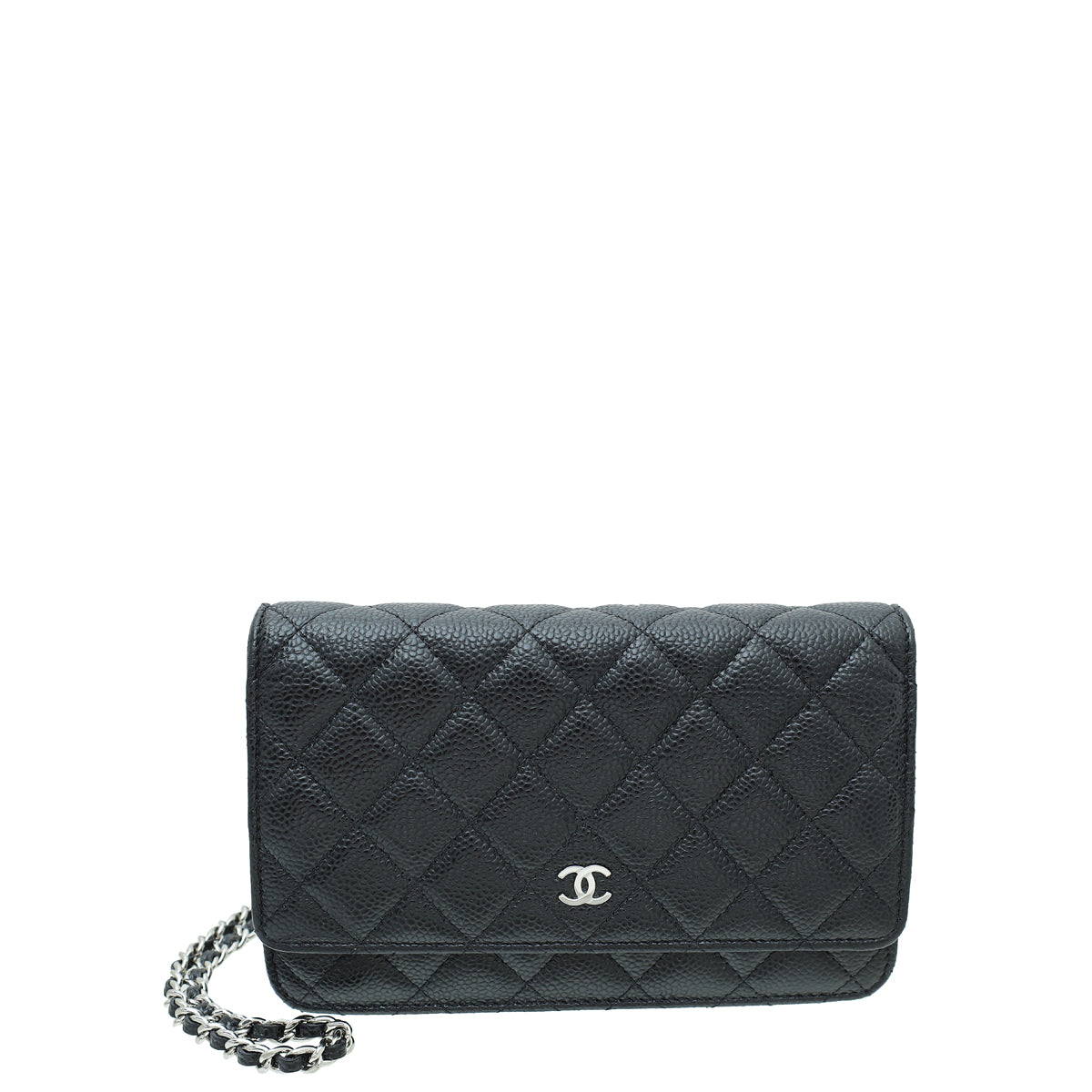 Chanel Black CC Classic Wallet On Chain – The Closet