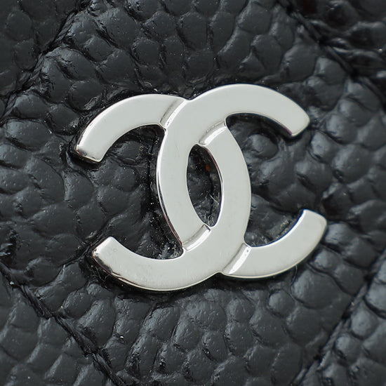 Chanel Black CC Classic Wallet On Chain