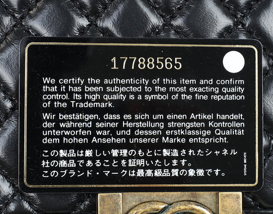 Chanel Black Diamond Quilt Le Boy Flap Large Bag