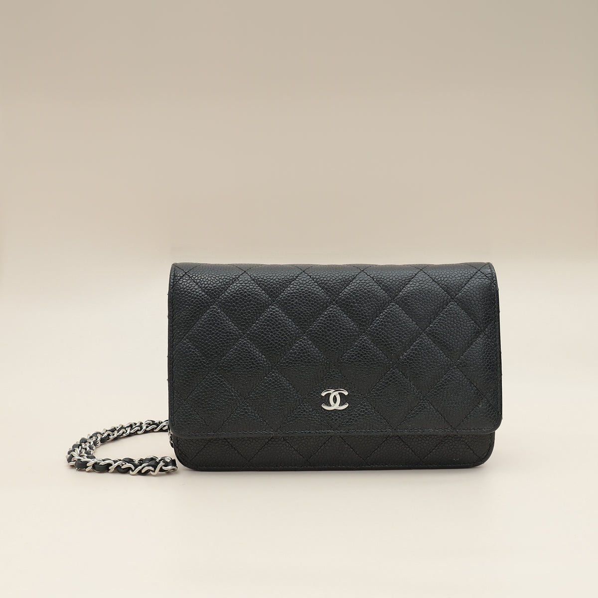 Chanel Black CC Classic Wallet On Chain-Chanel-THE CLOSET