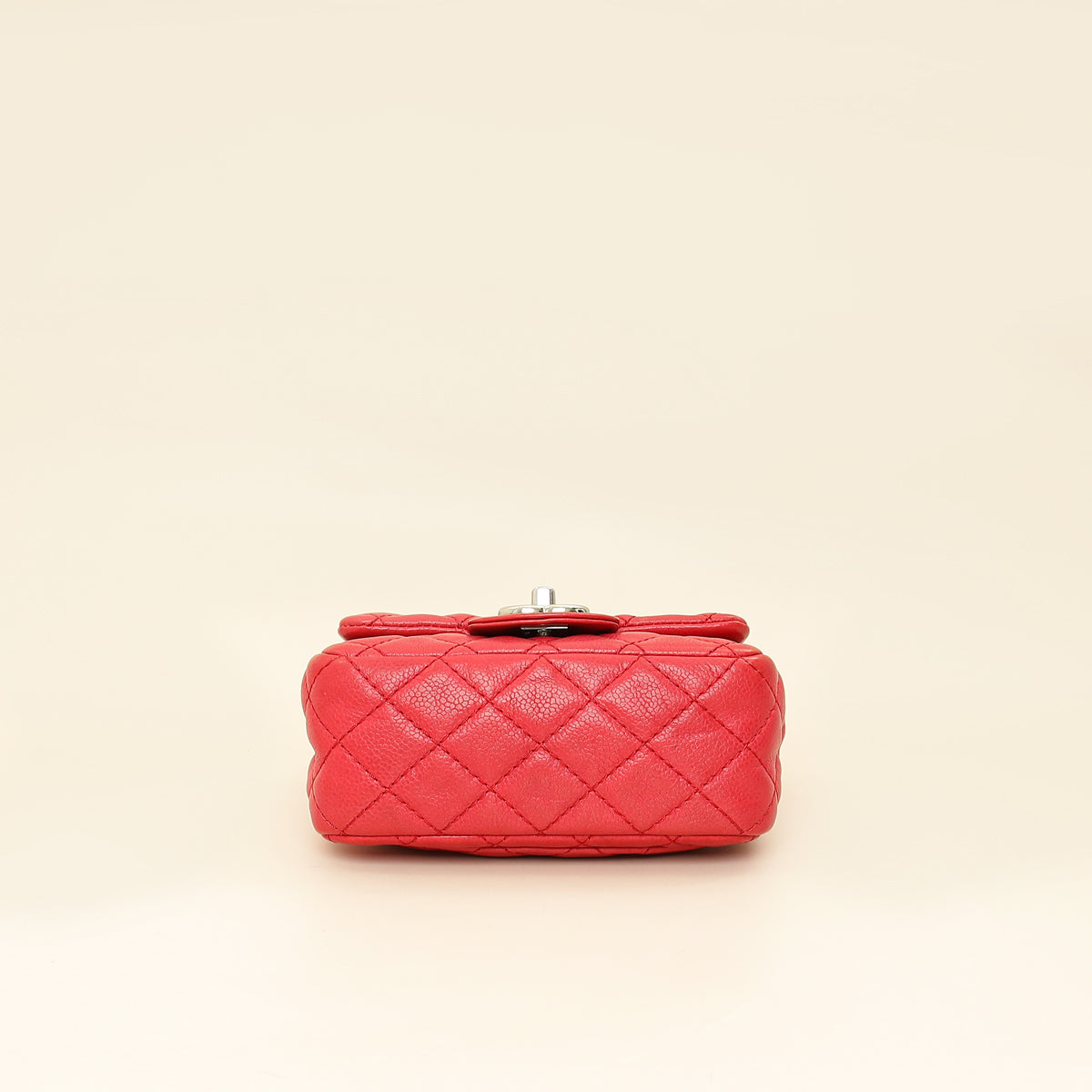 Chanel Red CC Classic Mini Square Flap Bag-Chanel-THE CLOSET