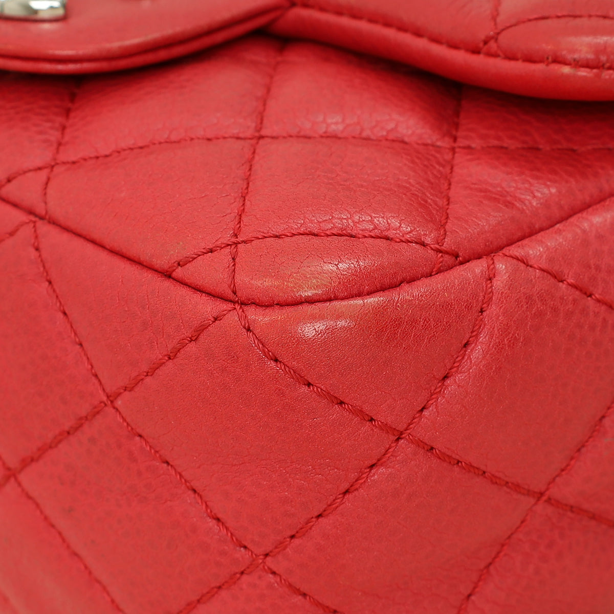 Chanel Red CC Classic Mini Square Flap Bag-Chanel-THE CLOSET