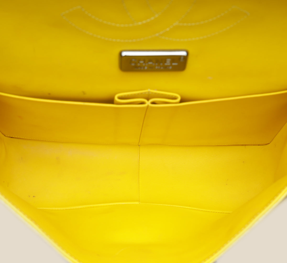 Chanel Yellow Python CC Classic Double Flap Jumbo Bag-Chanel-THE CLOSET