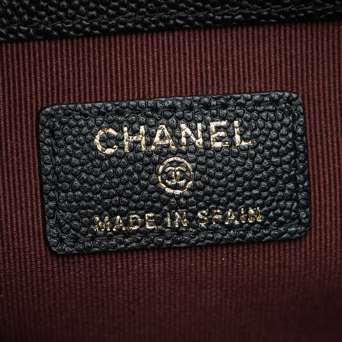 Chanel Black Classic Zipped Pouch W/ Round Coin Purse