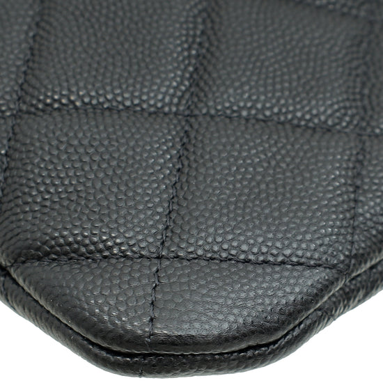 Load image into Gallery viewer, Chanel Black Classic Zipped Pouch W/ Round Coin Purse
