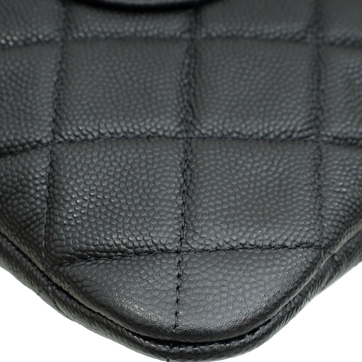Chanel Black Classic Zipped Pouch W/ Round Coin Purse