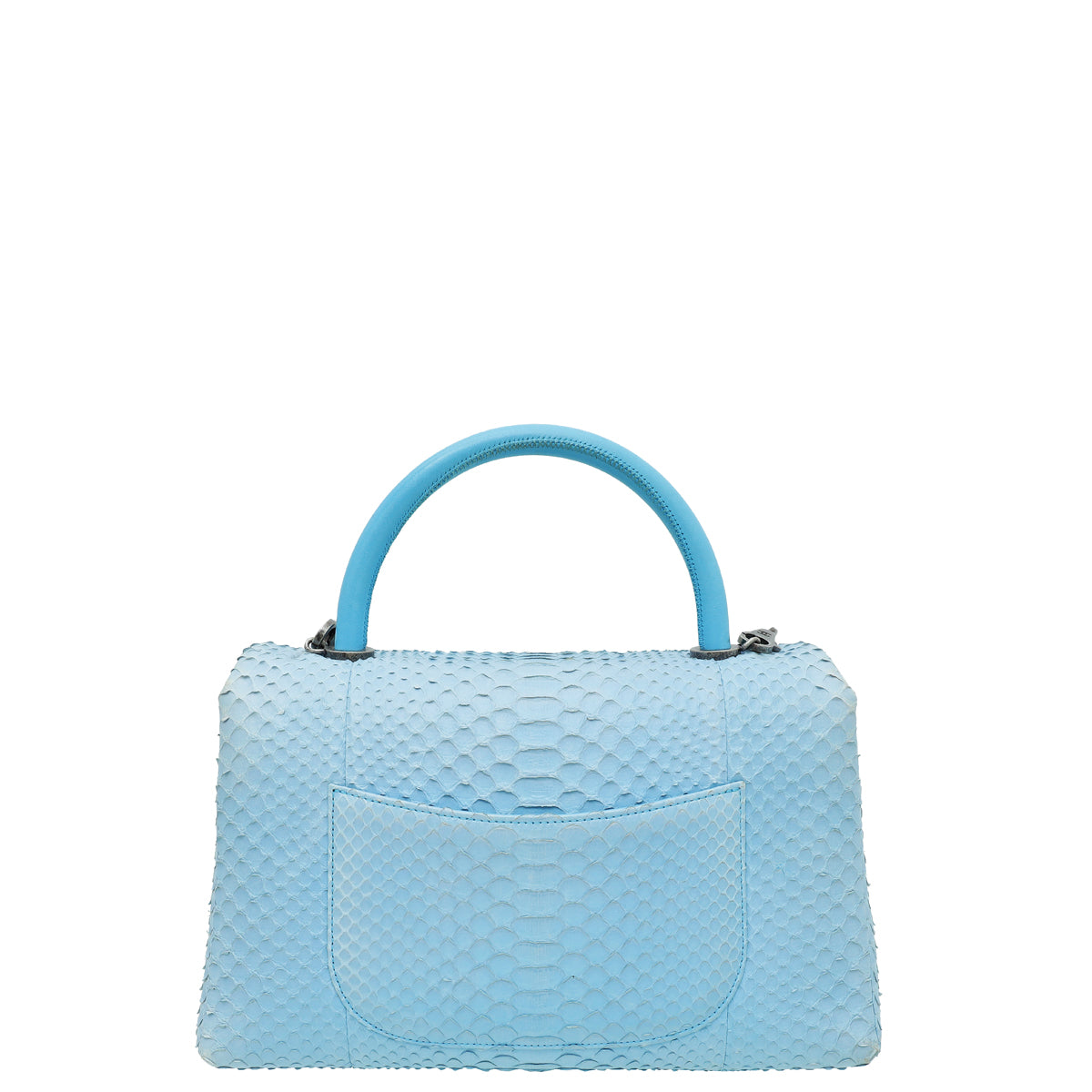 Chanel Light Blue Python Coco Handle Small Bag-Chanel-THE CLOSET