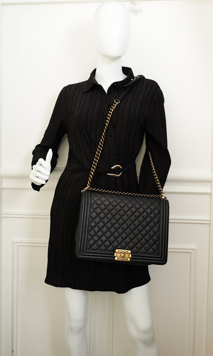 Chanel Black Le Boy Large Flap Bag