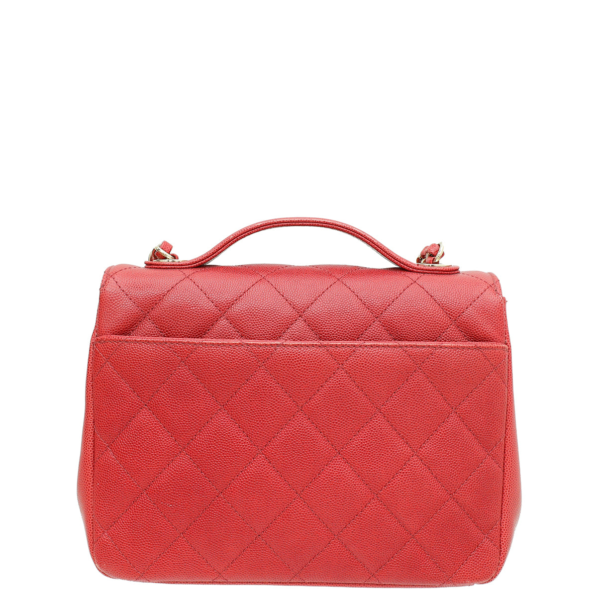 Chanel Red CC Business Affinity Small Top Handle Bag-Chanel-THE CLOSET