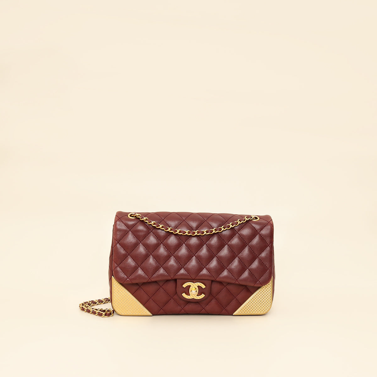 Chanel Burgundy CC Rock The Corner Flap Bag-Chanel-THE CLOSET