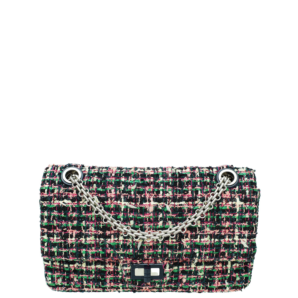 Chanel Multicolor 2.55 Reissue Tweed Double Flap 225 Bag-Chanel-THE CLOSET