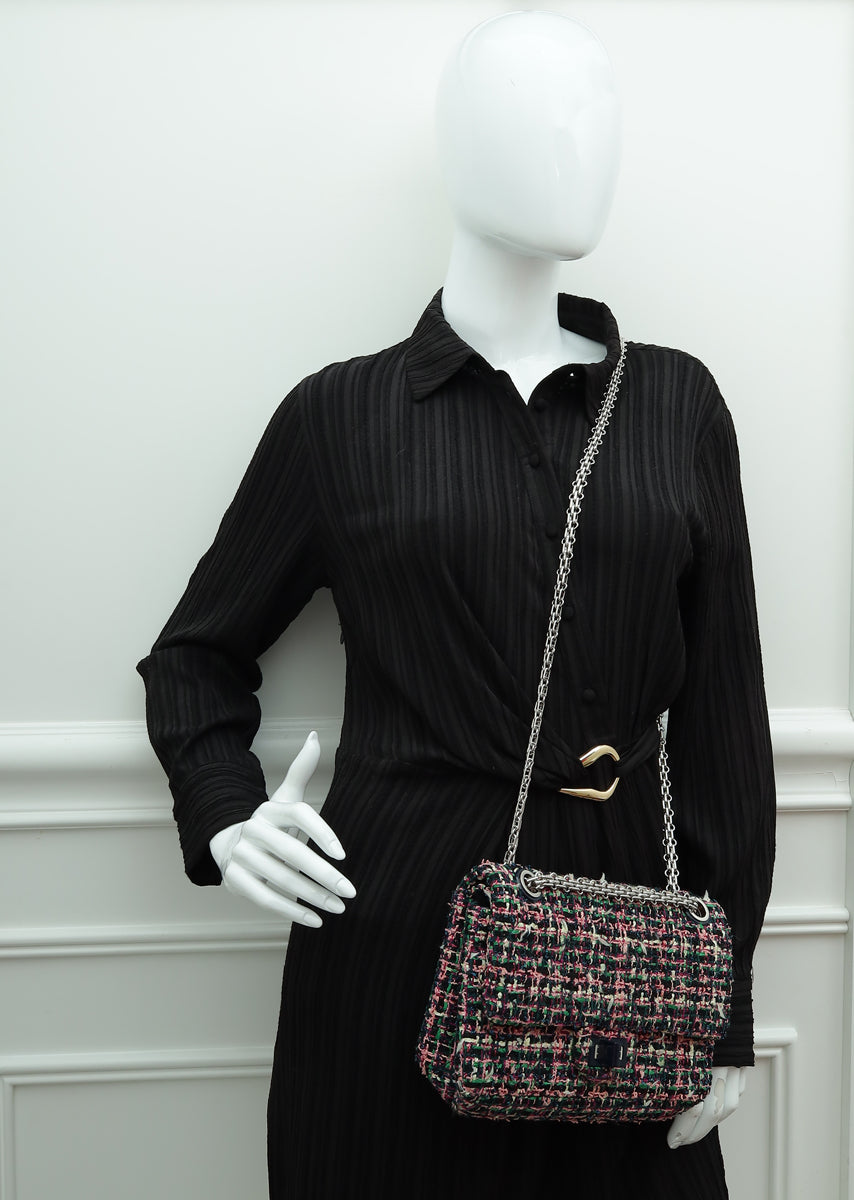 Chanel Multicolor 2.55 Reissue Tweed Double Flap 225 Bag