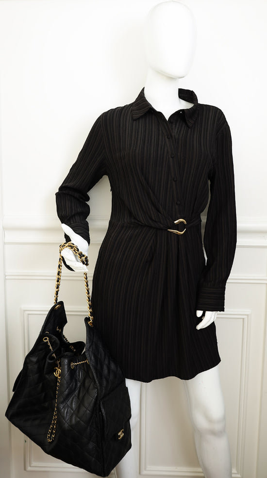 Chanel Black 25 Large Handbag