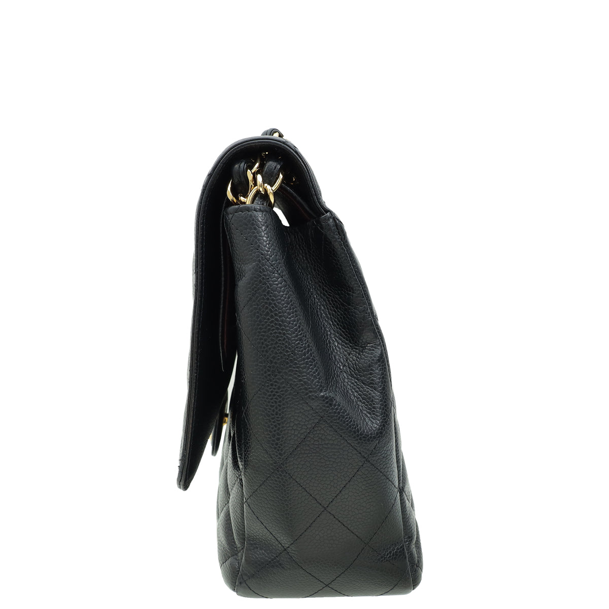 Chanel Black CC Classic Double Flap Maxi Bag