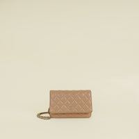 Chanel Light Mocha Classic Wallet on Chain