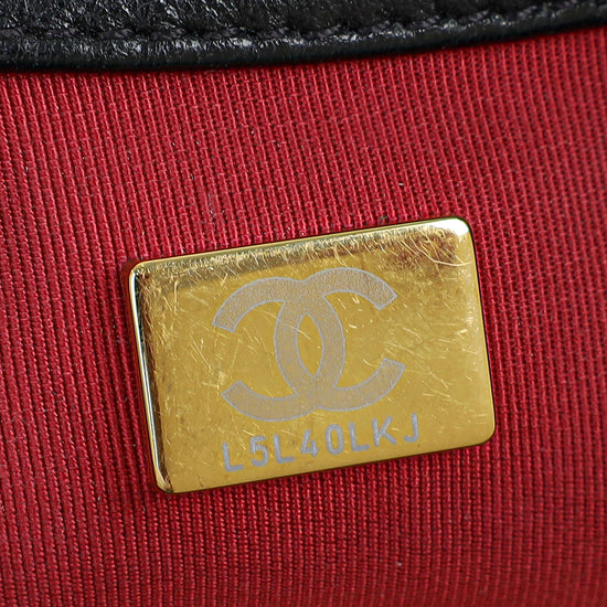 Chanel Black CC 19 Small Flap Bag