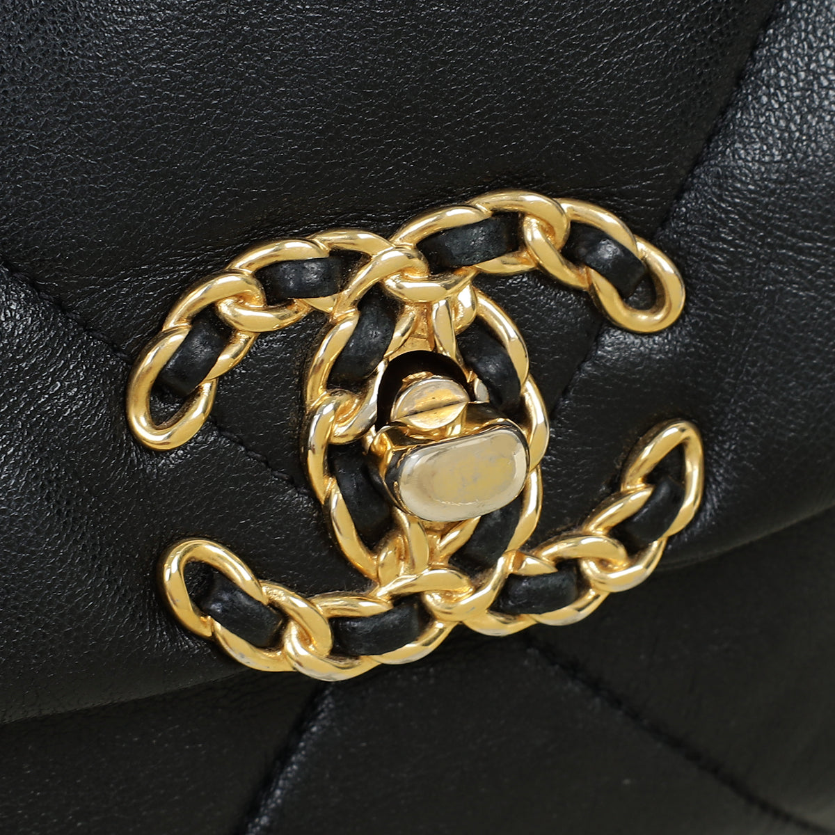 Chanel Black CC 19 Small Flap Bag