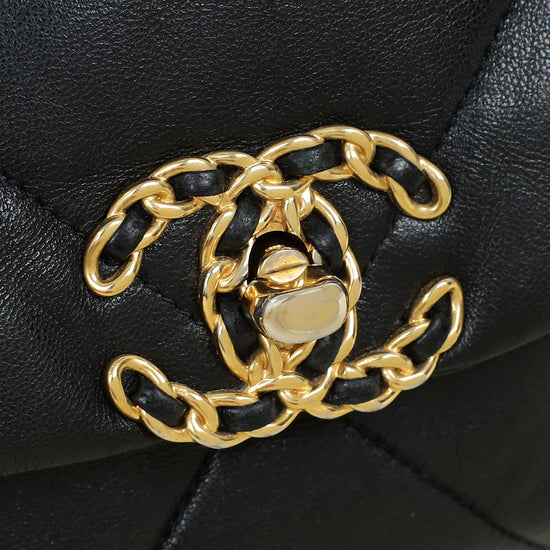 Chanel Black CC 19 Small Flap Bag