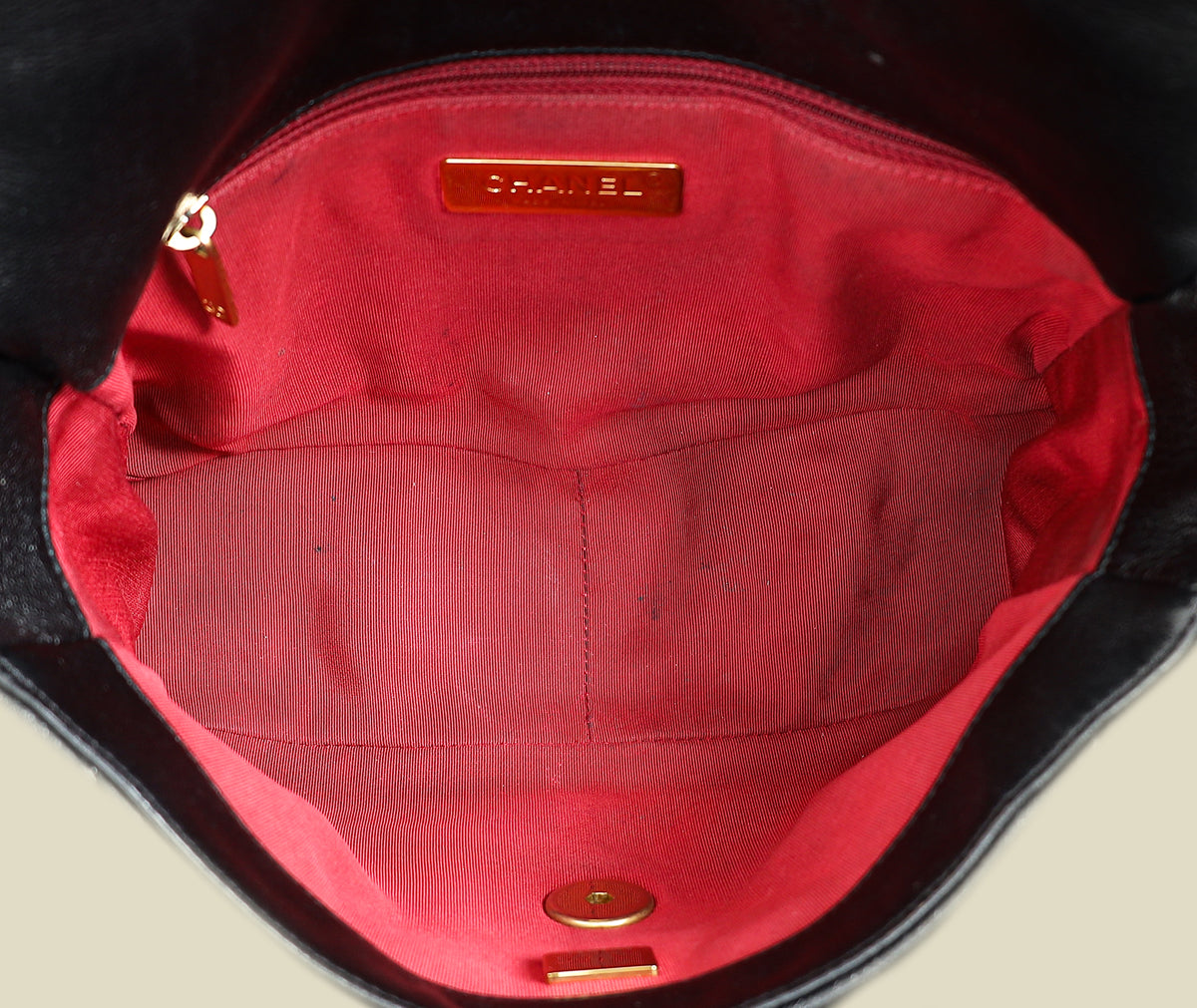 Chanel Black CC 19 Small Flap Bag