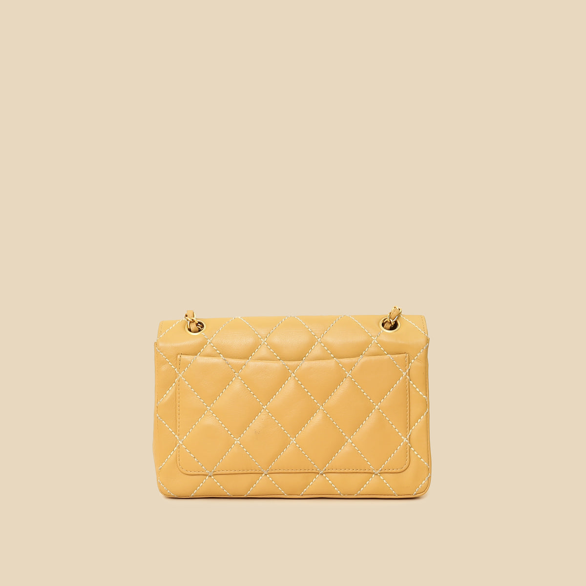 Chanel Beige Wild Stitch Flap Medium Bag-Chanel-THE CLOSET